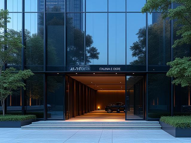 Vista exterior moderna y profesional de la oficina de Vetra Capital Advisors en Guadalajara