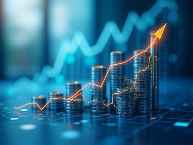 Símbolos financieros y gráficos representando la trayectoria de Vetra Capital Advisors