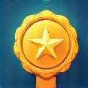 Icono de excelencia con una medalla dorada